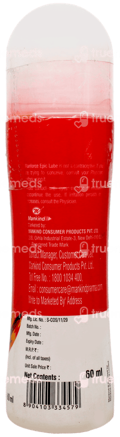 Manforce Epic Strawberry Flavour Lube 60Ml